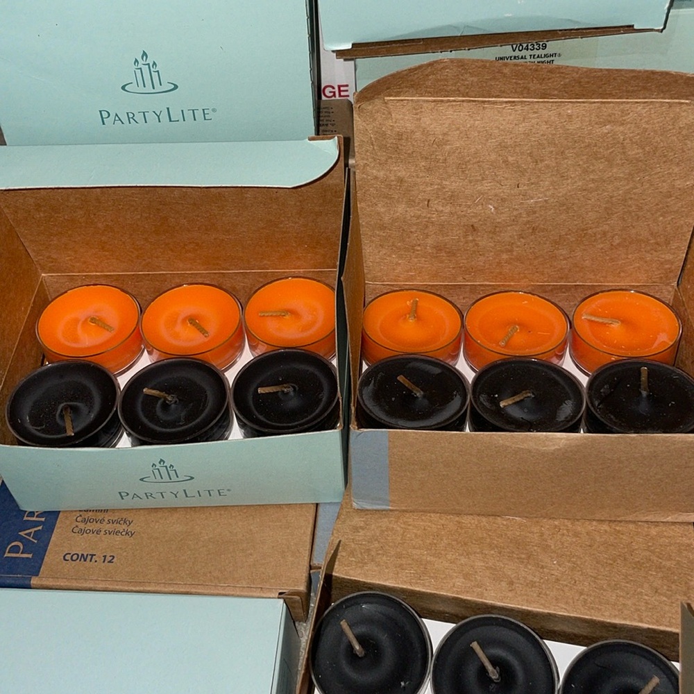 Partylite Halloween tea lights